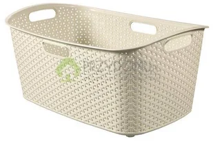 Curver Kosz do magla My Style 223393 47l 1 komora kolor kremowy - Kosze na bieliznę - miniaturka - grafika 2