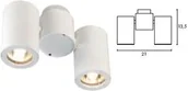 Lampy pozostałe - Spotline ENOLA_B Spot II, Biały, GU10, maks. 2x50W 151831 - miniaturka - grafika 1