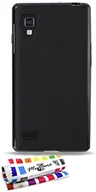 Etui i futerały do telefonów - LG Ultraflache weiche Schutzhülle L9 [Le Glossy Hybrid] [Schwarz] von MUZZANO + STIFT und MICROFASERTUCH MUZZANO GRATIS - Das ULTIMATIVE, ELEGANTE UND LANGLEBIGE Schutz-Case für Ihr L9 - miniaturka - grafika 1
