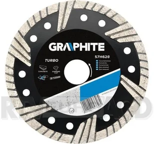 Graphite tarcza tnąca Turbo 180x22mm 57H628 - Tarcze do pił - miniaturka - grafika 2