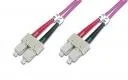 Kable miedziane - Digitus Patchcord światłowodowy, OM4, SC-SC, 3m DK-2522-03-4 - miniaturka - grafika 1