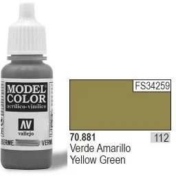 Vallejo Yellow Green MC112 70881 - Akcesoria i części modelarskie - miniaturka - grafika 2