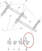 Części i akcesoria do maszyn rolniczych - CNH PÓŁSPINACZ ŁAŃCUCHA 80040242 - miniaturka - grafika 1