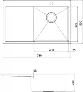 Aquasanita Luna LUN101N-L - Zlewozmywaki - miniaturka - grafika 2