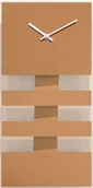 Zegary - Nextime Zegar ścienny z wahadłem Bold Stripes miedziany 2855 CO - miniaturka - grafika 1