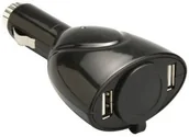 Ładowarki samochodowe - Unitec Rozgałęziacz do zapalniczki USB Unitec 77098 - miniaturka - grafika 1