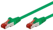 Kable miedziane - Wentronic 95464 kabel sieciowy Cat6 S/FTP (2 X wtyk RJ45, PIMF podwójnie ekranowany) Zielony 4040849954641 - miniaturka - grafika 1
