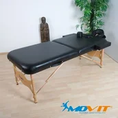 Stoły i łóżka do masażu - MOVIT MOVIT CZARNE Łóżko do masażu + TORBA NA STÓŁ - miniaturka - grafika 1