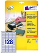 Etykiety do drukarek - Avery Zweckform Etykiety na przezrocza; A4 25/op., 43,2 x 8,5 mm, białe, u - miniaturka - grafika 1