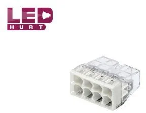 Wago Złącze do puszki podtynkowej 2273-208 0.5-2.5 mm Ilość PIN 8 50 szt przezroczysty szary błyszczący - Kostki, złączki, wtyczki - miniaturka - grafika 6