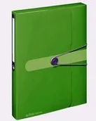 Szkolne artykuły papiernicze - Herlitz Teczka a4 gruba z gumką zielona 4008110433035 - miniaturka - grafika 1