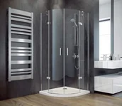 Kabiny prysznicowe - PMD Piramida Viva 80x80 profil chrom połysk szkło przejrzyste - miniaturka - grafika 1