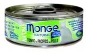 Mokra karma dla kotów - Monge Natural tuńczyk z kurczakiem  24 x 80 g - miniaturka - grafika 1