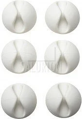 BlueLounge CableDrop uchwyty na kabel 6 szt. białe (CD-WH-EU) - Maskownice do kabli - miniaturka - grafika 7