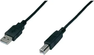 ASSMANN USB2.0 Anschlusskabel 1,8 m USB A do USB B AWG28 Czarny Bulk AK-300105-018-S - Kable USB - miniaturka - grafika 4