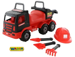 Wader QT MAMMOET Samochód Ciężarówka Jeździk Pchacz Wywrotka z kaskiem + zestaw do piasku 57082 - Jeździki dla dzieci Wader QT MAMMOET Samochód Ciężarówka Jeździk Pchacz Wywrotka z kaskiem + zestaw do piasku 57082 - Jeździki dla dzieci - miniaturka - grafika 1