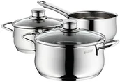 Zestawy garnków i patelni - WMF 730299990 Diadem Plus komplet garnków, 3-częściowy 730299990 - miniaturka - grafika 1