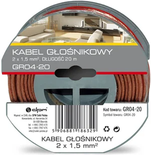 DPM Kabel głośnikowy Solid 2 x 1.5 m2 20 m - Kable komputerowe i do monitorów - miniaturka - grafika 2