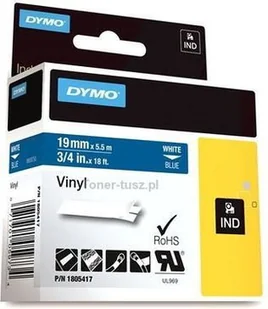 Dymo Taśma przemysłowa nylonowa 1805417 do 5200 Oryginalna kolor biały na n - Etykiety do drukarek Dymo Taśma przemysłowa nylonowa 1805417 do 5200 Oryginalna kolor biały na n - Etykiety do drukarek - miniaturka - grafika 1