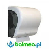 Dozowniki papieru i mydła dla firm - Merida Podajnik ręczników papierowych LUX CAT - biały CJB301 - miniaturka - grafika 1