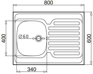 Pyramis Intl 100106101 - Zlewozmywaki - miniaturka - grafika 2