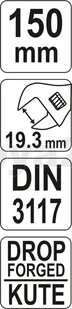 Yato Klucz nastawny szwed 150mm (YT-21650) - Klucze i nasadki - miniaturka - grafika 2
