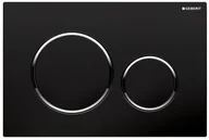 Przyciski spłukujące - Geberit Sigma 20 przycisk do wc czatny chrom bł. czarny 115882KM1 115.882.KM.1 - miniaturka - grafika 1