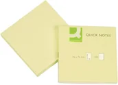 Etykiety samoprzylepne i bloki etykiet - Q-CONNECT Bloczek samop. , 76x76mm, 1x100 jasnożółty KF10502 - miniaturka - grafika 1