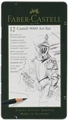 Ołówki - Faber-Castell 119065 zestaw Art: 12 ołówków Castell 9000po jednym ołówku z zakresu twardości 8B2H FC119065 - miniaturka - grafika 1