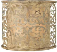 Lampy ścienne - Elstead Lighting Kinkiet LAMPA ścienna HK/CARABEL2 HINKLEY metalowa OPRAWA wzorki beżowy - miniaturka - grafika 1