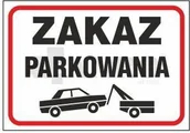 Tablice BHP - ANRO Zakaz parkowania - miniaturka - grafika 1