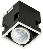 Oprawy, klosze i abażury - Italux Oprawa do wbudowania VERTICO SINGLE GL7108-1/18W 4000K WH+BL - miniaturka - grafika 1