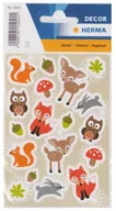 Przybory szkolne - Herma Naklejki Decor Leśne zwierzęta 15041 - miniaturka - grafika 1