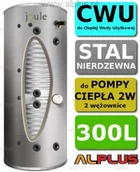Zasobniki i wymienniki - Joule CYCLONE do pompy ciepła 300L 2W 2-wężownice nierdzewka wymiennik bojler po - miniaturka - grafika 1