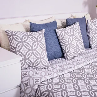 Domarex Narzuta na łóżko dwustronna 200x220cm srebrna - Narzuty - miniaturka - grafika 5