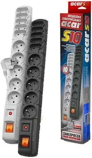 Acar S10 10 gniazd 3.0m |  W0129 - Listwy zasilające - miniaturka - grafika 2