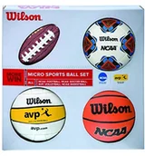 Koszykówka - Wilson Micro Sports Ball Set, Wielokolorowa (X0544) - miniaturka - grafika 1