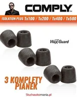 Akcesoria do słuchawek - Comply Pianki Isolation Plus Tx200 Comfort Isolation Tx200 - miniaturka - grafika 1