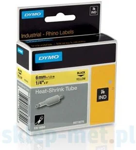 Dymo ETYK. RURKA TERMOKURCZLIWA ŻÓŁTA 6mm 18052 - Papier do drukarek - miniaturka - grafika 3