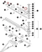 Części i akcesoria do maszyn rolniczych - CNH NAKRĘTKA M8 MOCOWANIA ŻYLETKI 84429102 - miniaturka - grafika 1