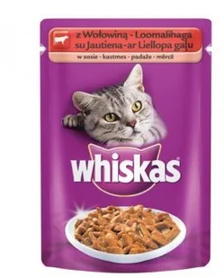 Whiskas Karma dla kotów 100g Saszetka z wołowiną w sosie - Mokra karma dla kotów - miniaturka - grafika 6