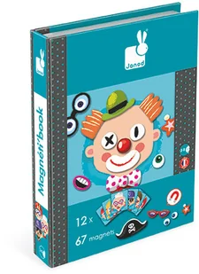 Janod Magnetyczna układanka Śmieszne buzie - Układanki dla dzieci - miniaturka - grafika 2