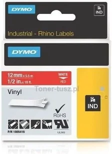 Dymo Taśma przemysłowa nylonowa 1805416 do 5200 Oryginalna kolor biały na c (1805437) - Etykiety do drukarek Dymo Taśma przemysłowa nylonowa 1805416 do 5200 Oryginalna kolor biały na c (1805437) - Etykiety do drukarek - miniaturka - grafika 1