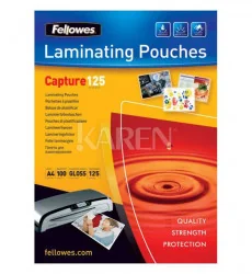 Fellowes Folia laminacyjna do laminowania 125mik Rozmiar 75x105mm / 100szt - Folie do laminatora - miniaturka - grafika 2