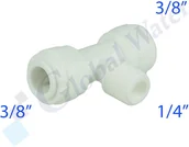 Akcesoria hydrauliczne - Global Water Trójnik A6MBT4-W JM006G - miniaturka - grafika 1