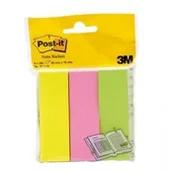 Zakładki indeksujące - Post-it ZNACZNIKI SAMOP. PAPIER 26x78mm 3x100k MIX - miniaturka - grafika 1