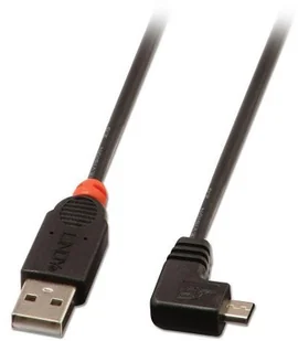 Lindy 31977 Kabel USB A - Micro B kątowy -3 mDarmowa wysyłka od 300zł - Kable USB - miniaturka - grafika 2