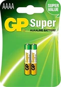 Baterie i akcesoria - GP Baterie alkaliczne  Super Mini (/lr8d425/LR61 AAAA/lr80425) 2 sztuki w opakowaniu typu blister 03025AC2 - miniaturka - grafika 1