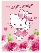Koce i narzuty dla dzieci - Detexpol Koc Mikrofibra Licencyjny 06 Hello Kitty 5901685613248 - miniaturka - grafika 1