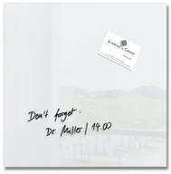 Dekoracje domu - Sigel GL158 Artverum szklana tablica magnetyczna, 30 x 30 cm, biała GL158 - miniaturka - grafika 1